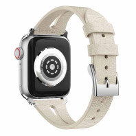 Кожаный ремешок V-Leather для Apple Watch 38/40/41mm Antique white